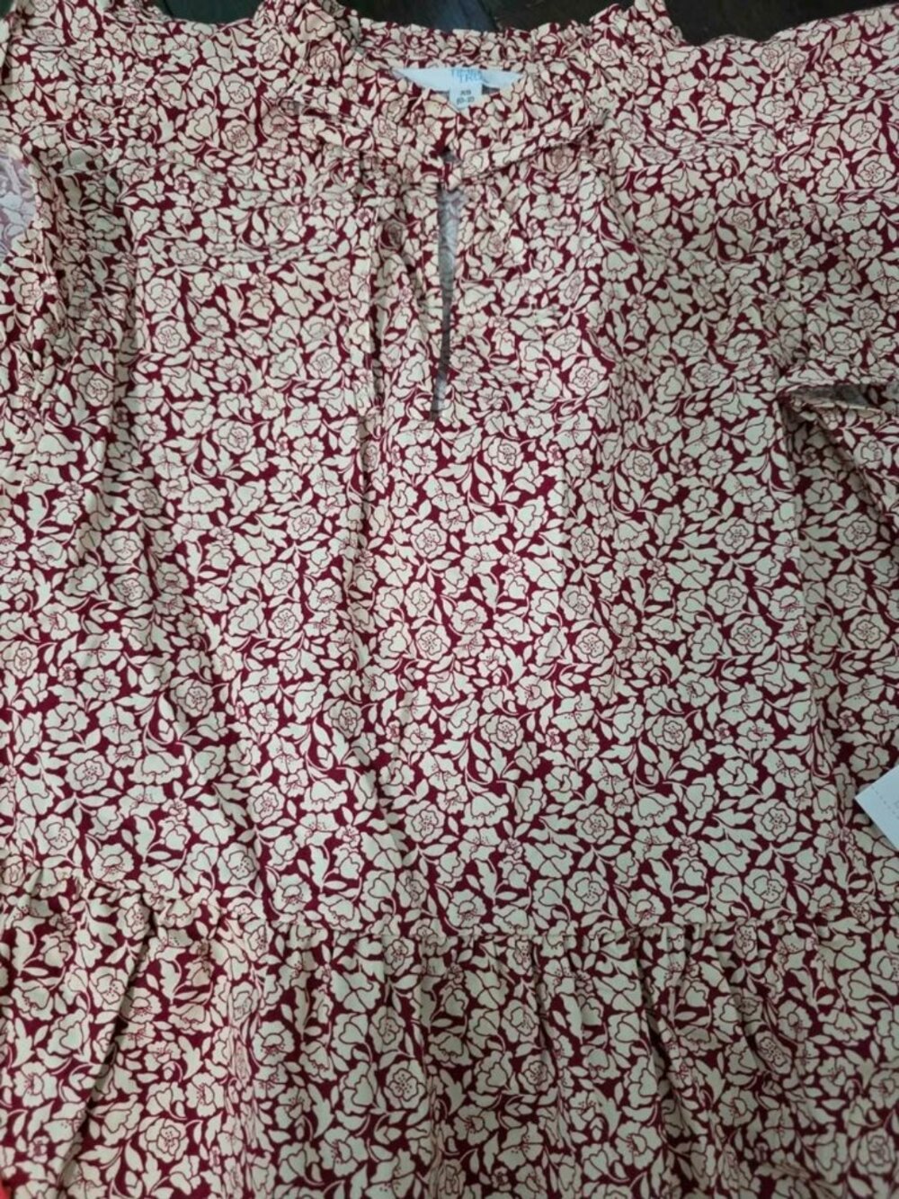 Time and Tru Women’s Flutter Sleeve Cotton Mini Dress size xs (0-2) - Picture 5 of 5